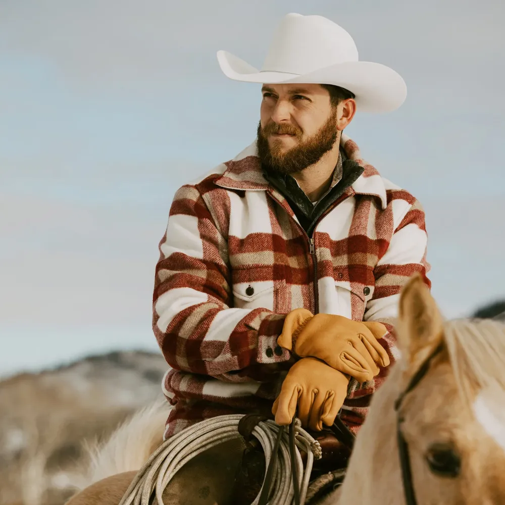 Stetson Plaid Lined Jac-Shirt Red Online