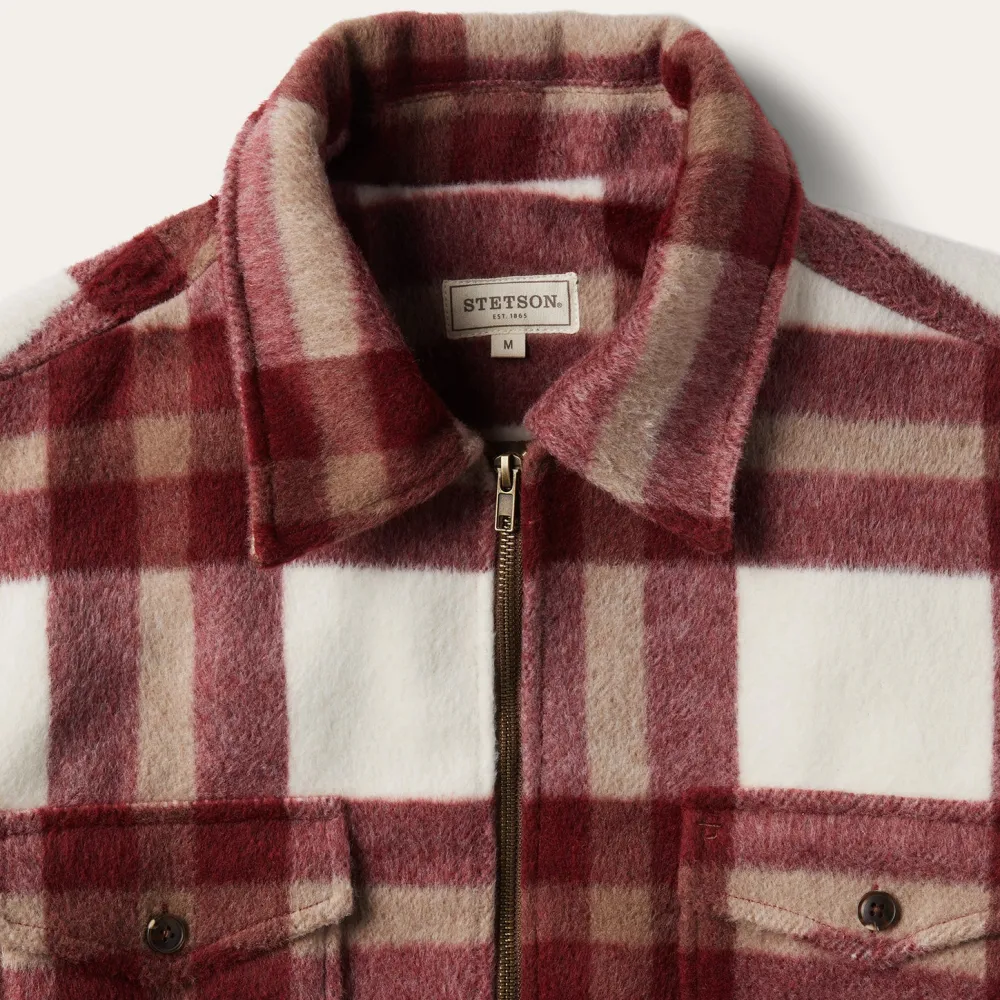 Stetson Plaid Lined Jac-Shirt Red Online