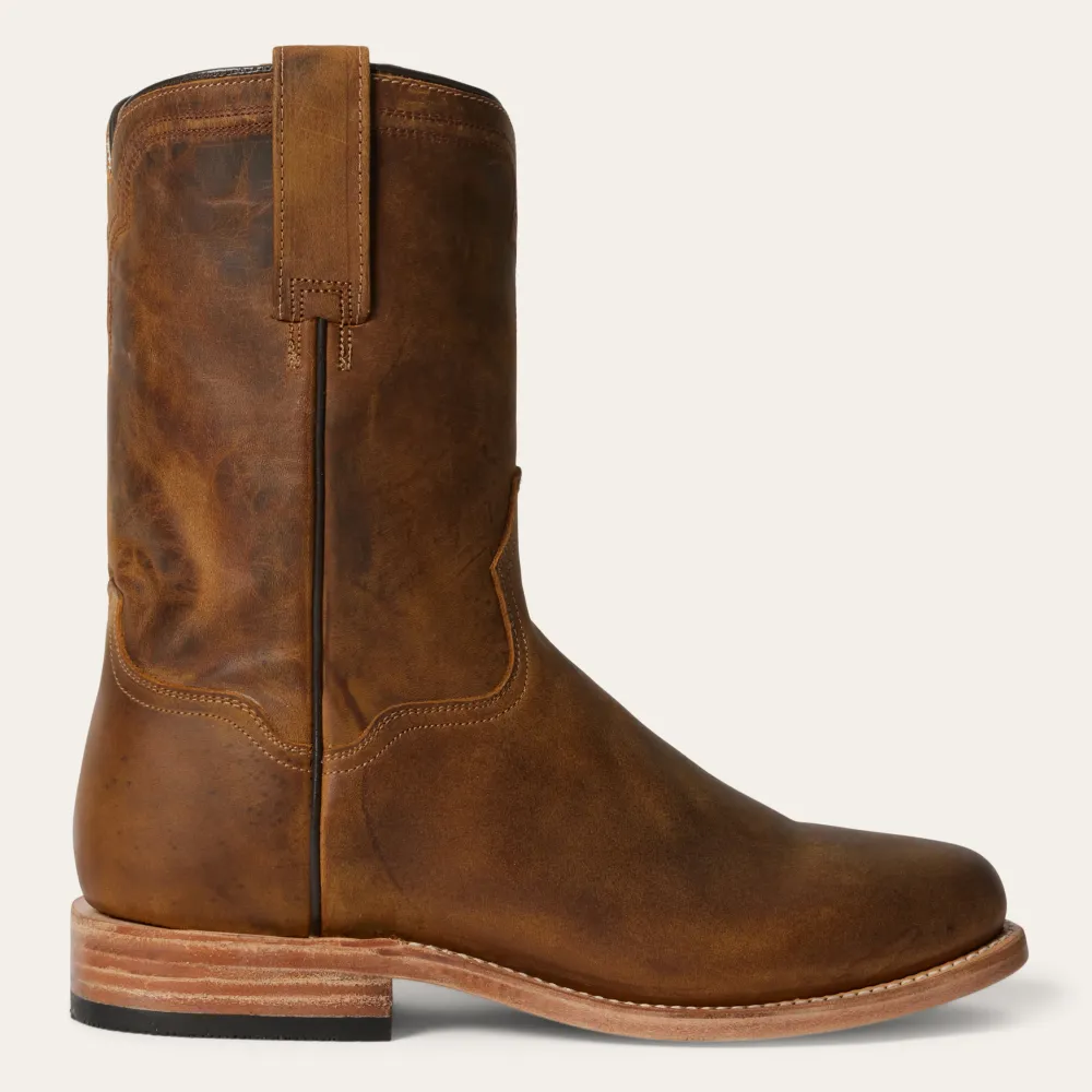 Stetson Puncher Boots Oily Brown Outlet