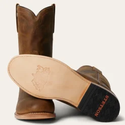 Stetson Puncher Boots Oily Brown Outlet