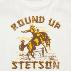 Stetson "Round Up" Vintage Tee White Online