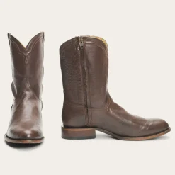Stetson Rancher Zip Boots Chocolate