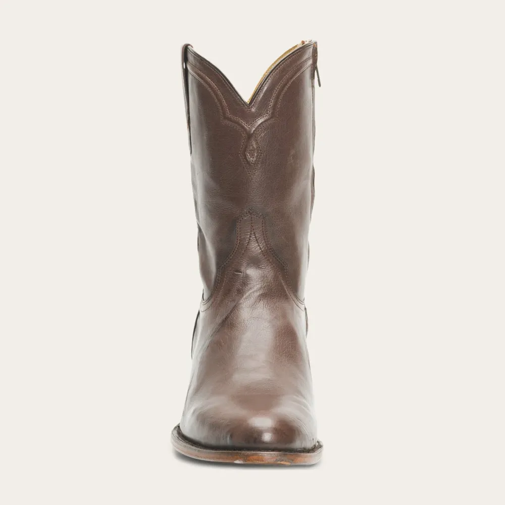Stetson Rancher Zip Boots Chocolate