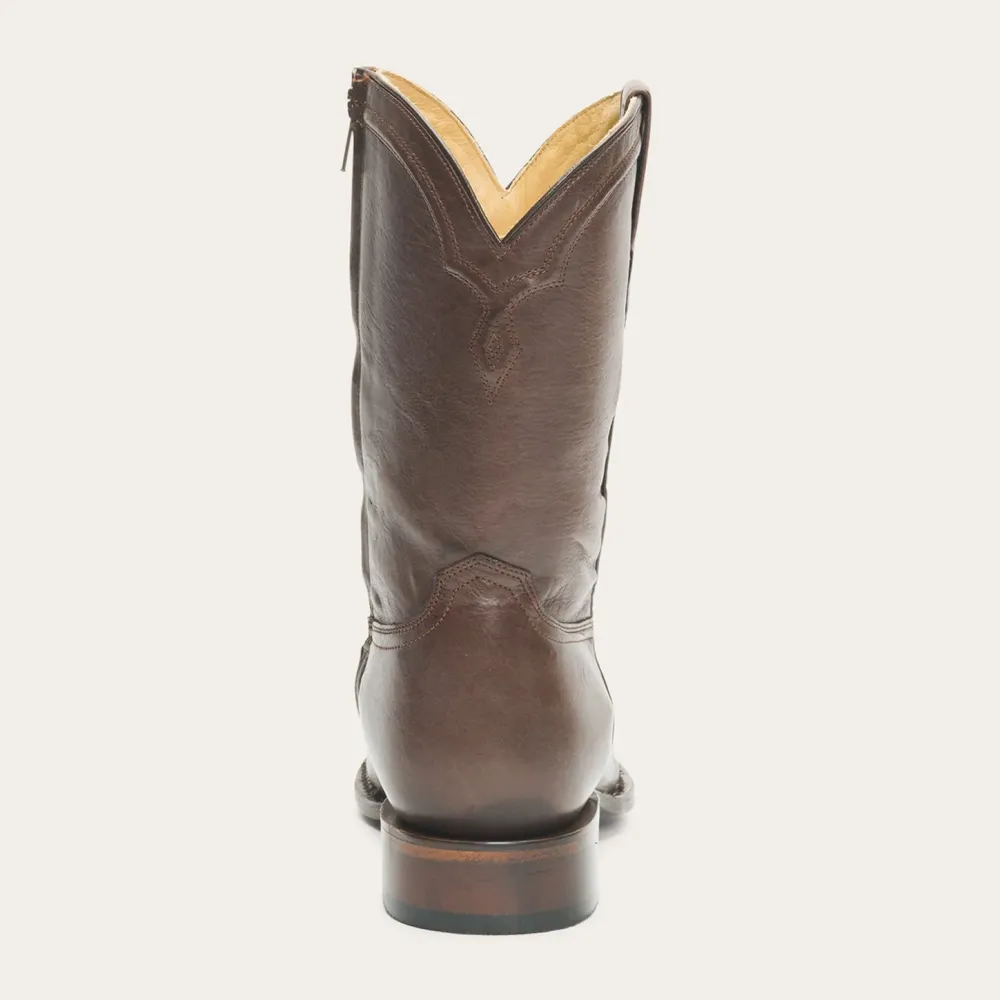 Stetson Rancher Zip Boots Chocolate