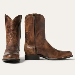 Stetson Rancher Zip Boots Brown New