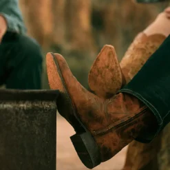 Stetson Rancher Zip Boots Brown New