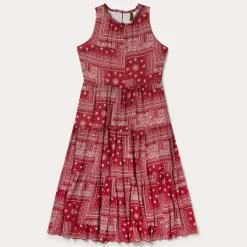 Stetson Bandana Patchwork Dress Red Best