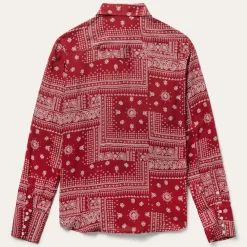 Stetson Bandana Patchwork Shirt Red Outlet
