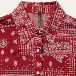 Stetson Bandana Patchwork Shirt Red Outlet