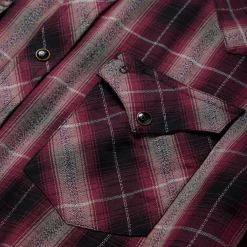 Stetson Marl Plaid Western Shirt Red New