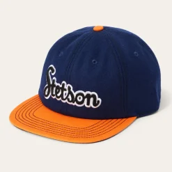 Stetson Retro Script Baseball Cap Grey Clearance