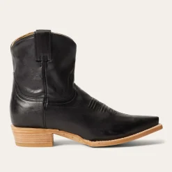 Stetson Riley Shorty Boots Black Outlet