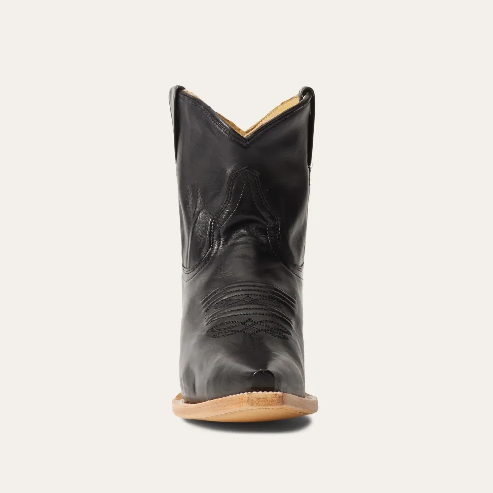 Stetson Riley Shorty Boots Black Outlet