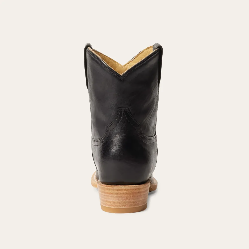 Stetson Riley Shorty Boots Black Outlet