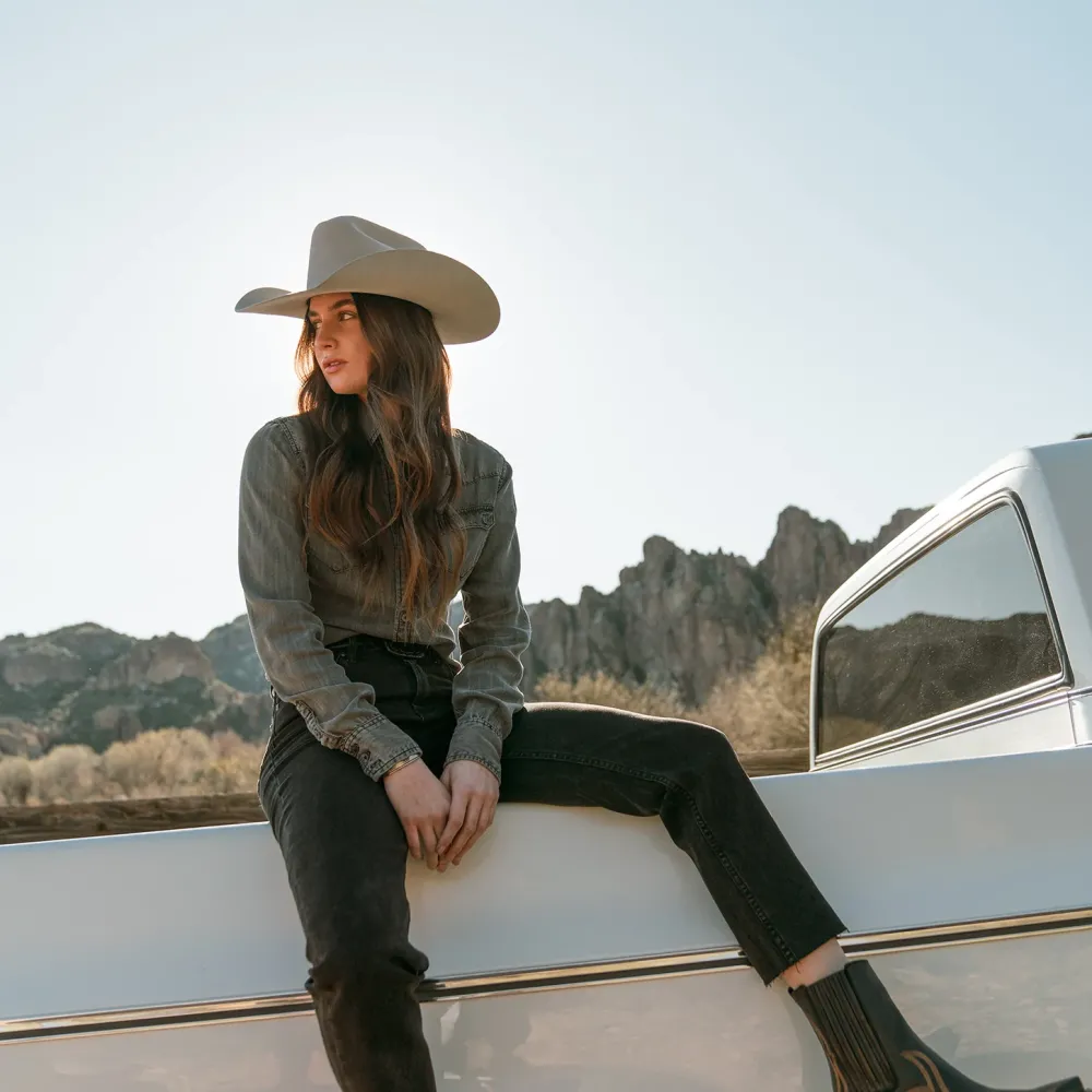 Stetson Shasta 10X Premier Cowboy Hat Mist Grey Clearance