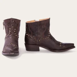 Stetson Shelby Sierra Studded Cowboy Boot Brown Clearance
