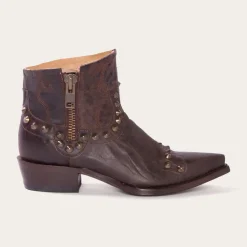 Stetson Shelby Sierra Studded Cowboy Boot Brown Clearance