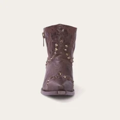 Stetson Shelby Sierra Studded Cowboy Boot Brown Clearance