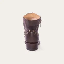Stetson Shelby Sierra Studded Cowboy Boot Brown Clearance