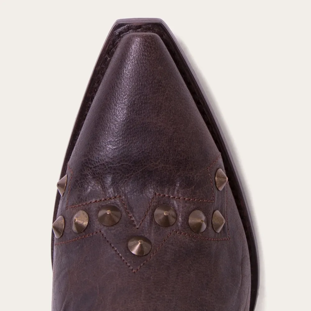 Stetson Shelby Sierra Studded Cowboy Boot Brown Clearance