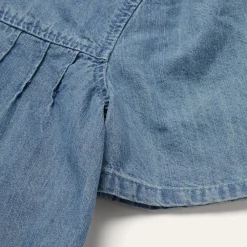 Stetson Short-Sleeved Denim Blouse Blue Online