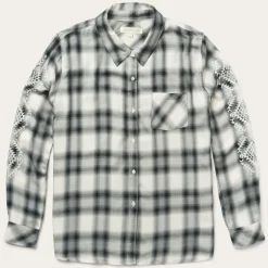 Stetson Smokey Ombre Plaid Shirt Grey Sale