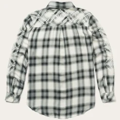 Stetson Smokey Ombre Plaid Shirt Grey Sale