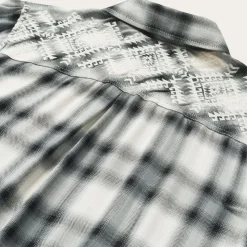 Stetson Smokey Ombre Plaid Shirt Grey Sale