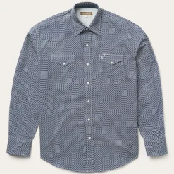 Stetson Snap Front Shirt in Deep Blue