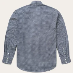 Stetson Snap Front Shirt in Deep Blue