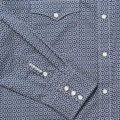 Stetson Snap Front Shirt in Deep Blue