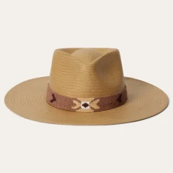 Stetson Sol Straw Fedora Sand Sale