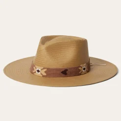 Stetson Sol Straw Fedora Sand Sale