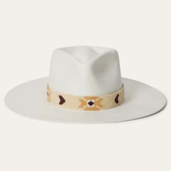 Stetson Sol Straw Fedora Bleach Discount