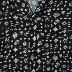 Stetson Southwestern Ditzy Print Blouse Black New