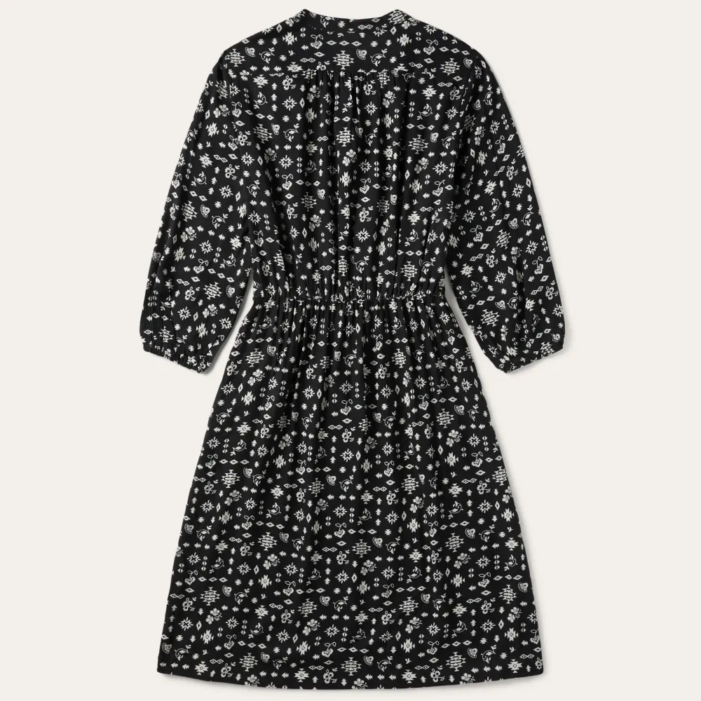 Stetson Southwestern Ditzy Print Dress Black New