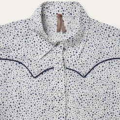 Stetson Stars Print Western Blouse White Outlet