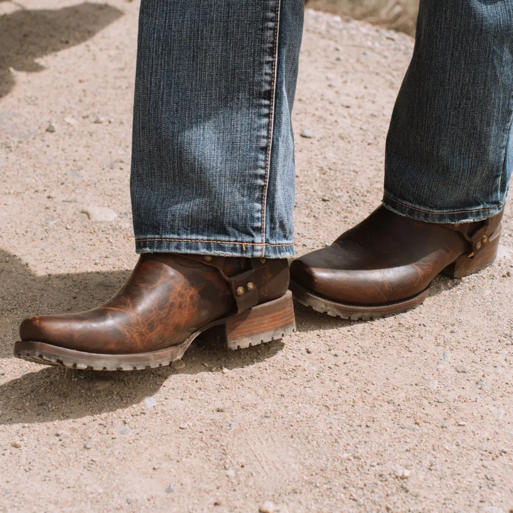 Stetson Heritage Harness Boots Brown Best
