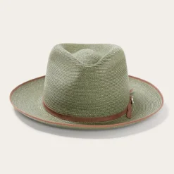 Stetson Stratoliner Hemp Fedora Sage Clearance