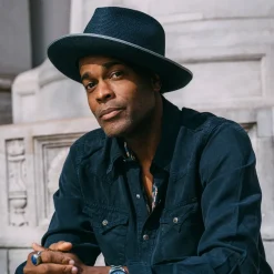 Stetson Stratoliner Hemp Fedora Navy Outlet