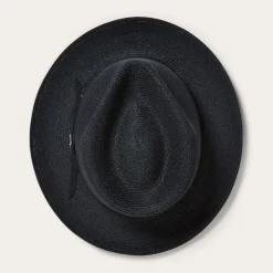 Stetson Stratoliner Hemp Fedora Black Discount