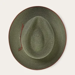 Stetson Stratoliner Hemp Fedora Sage Outlet