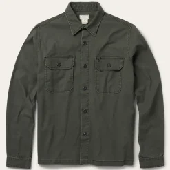 Stetson Stretch Canvas Jac-Shirt Green Discount