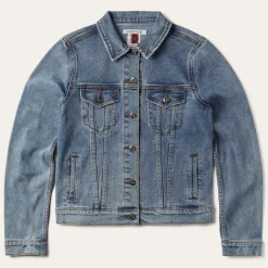 Stetson Stretch Denim Jacket Blue Outlet
