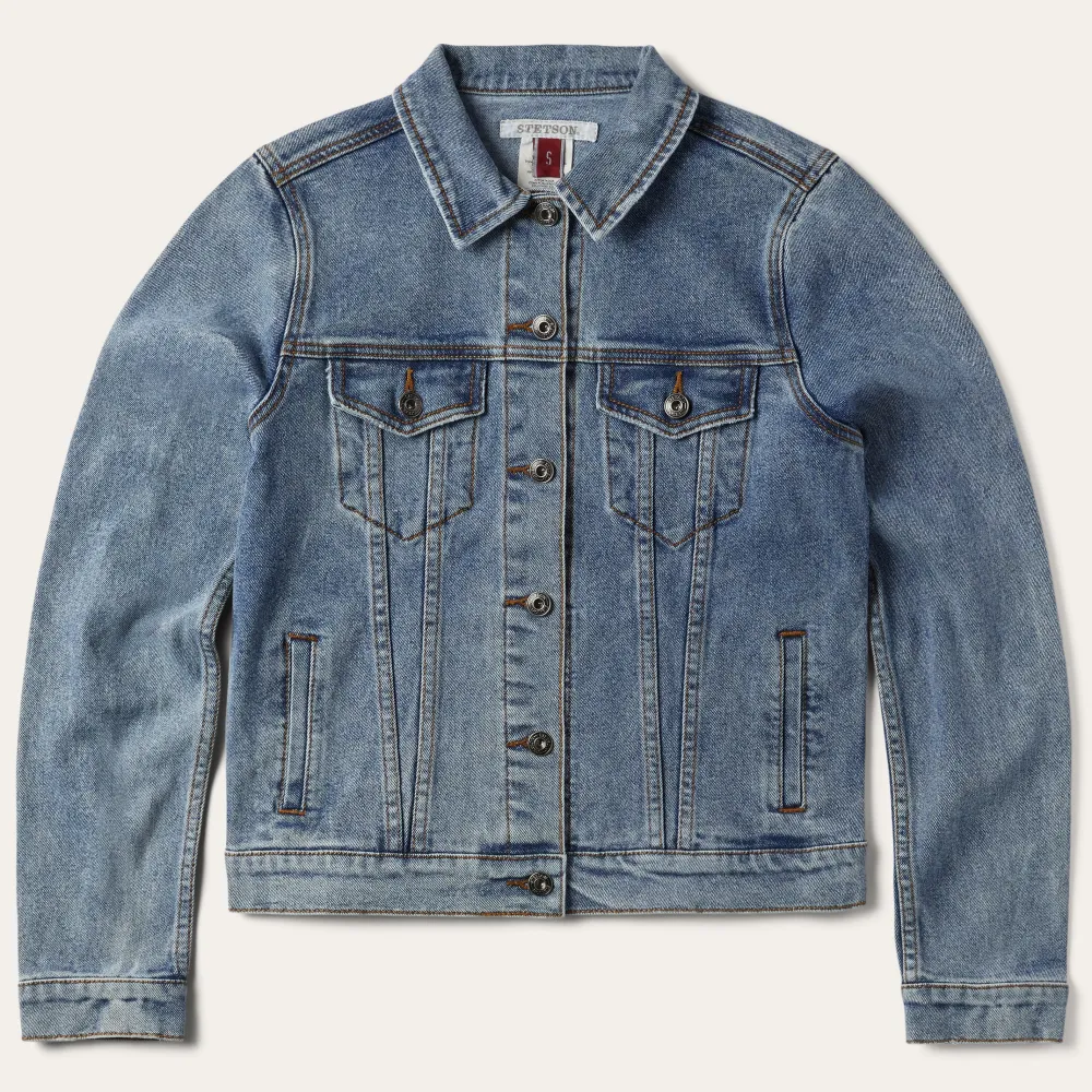 Stetson Stretch Denim Jacket Blue Outlet