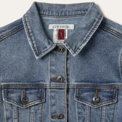 Stetson Stretch Denim Jacket Blue Outlet