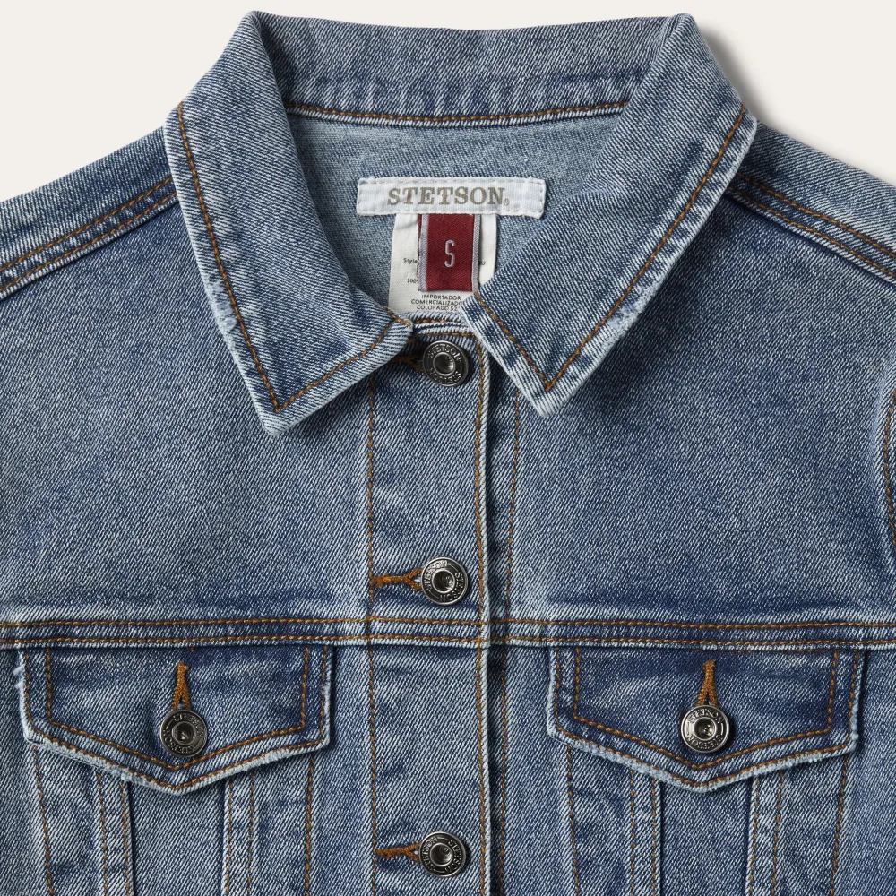 Stetson Stretch Denim Jacket Blue Outlet