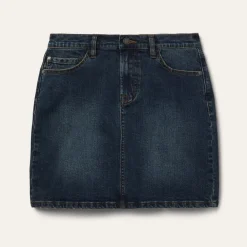 Stetson Stretch Denim 5-Pocket Skirt Blue Clearance