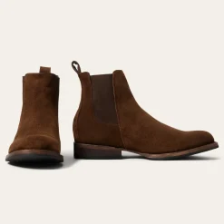 Stetson Suede Beat Chelsea Boot Brown Outlet