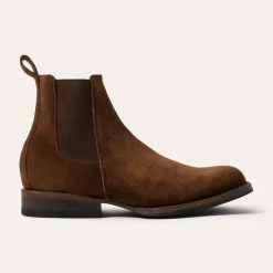 Stetson Suede Beat Chelsea Boot Brown Outlet